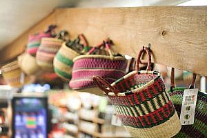 african handmade market baskets